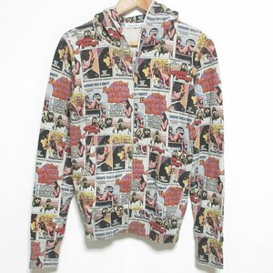 美品 HYSTERIC GLAMOUR ヒステリックグラマー 総柄 ジップアップパーカー F マルチカラー ◆