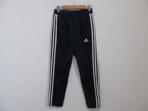 (59778)adidas　アディダス　キッズ　男の子　ジャージ　パンツ　ネイビー　150　USED