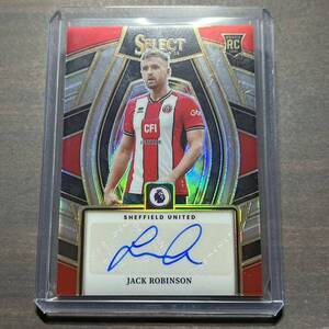 Jack Robinson / Sheffield United Select Signatures Auto 2023-24 Panini Select Premier League Soccer Autograph 直筆サイン