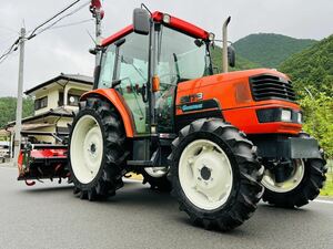 クボタ トラクター GM73 863 時間 73 馬力 キャビン仕様 自動水平 自動深耕 コバシEARTH FTE 221 ロータリー