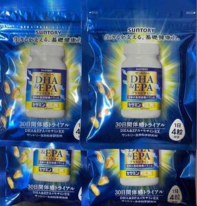 4つセット　サントリーDHA & EPA プラス　セサミンEX サプリ