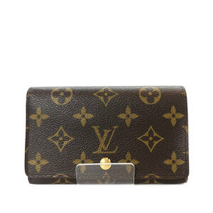 【中古美品】 LOUIS VUITTON ルイヴィトン モノグラム ポルトモネビエトレゾール 二つ折り財布 L字ファスナー M61730