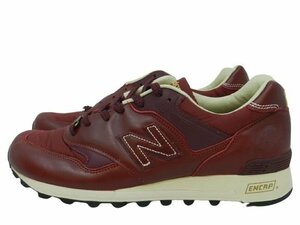 ニューバランス 海外モデル M577TLR レザー 28.5cm レッド ENGLAND製 NEW BALANCE 中古品[C153U300]