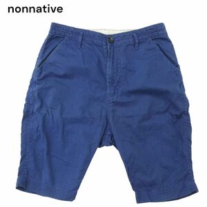 nonnative ノンネイティブ 春夏 ROAMER CHINO SHORTS - COTTON GABARDINE★ サルエル ショート パンツ Sz.0　メンズ 日本製　A4B02155_4#P