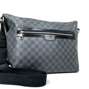 【極美品】LOUIS VUITTON ルイヴィトン ダミエグラフィット ミックGM N41106 ショルダーバッグ ビジネス フォーマル 男女兼用 LV レザー