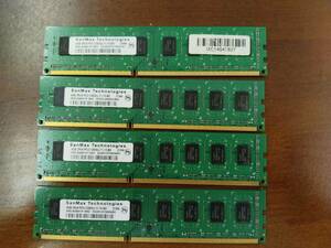 SANMAX製 DDR3-1600 pc3-12800u 4GB×4枚 計16GB メモリ デスクトップパソコン用 低電圧対応