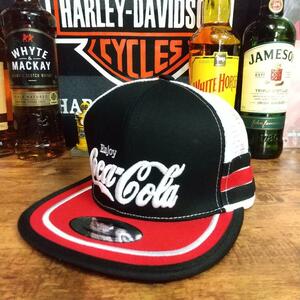 即決　新品　送料無料　コカコーラ　キャップ　CAP　Coke on　Enjoy　黒x白　USA　アメリカ　刺繍　コーラ　US　輸入雑貨