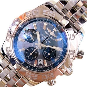 ブライトリング BREITLING クロノマット44　ブルーシェル AB01111A/BF68 ステンレススチール 腕時計 メンズ 中古