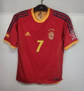 02W杯 スペイン FEF Spain(H)#7 ラウール RAUL adidas 選手用半袖 S