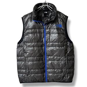 未使用級★超軽量【L】 The North Face ザノースフェイス Light Heat Vest ライトヒート ベスト ダウン グレー メンズ アウトドア ND18170 