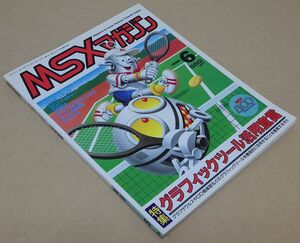 【傷、汚れアリ】ＭＳＸマガジン 1990年6月号 [ASCII] MSX Magazine アスキー