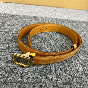 641◎1円スタート◎Cartier カルティエ ベルト マストライン ゴールド×シルバー ブラウン系 レザー メンズ 紳士 ビジネス レディース