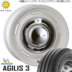 165/80R14 サマータイヤホイールセット タウンエース etc (MICHELIN Agilis3 & DEAN CrossCountry 5穴 114.3)