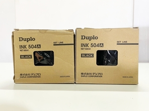 純正 Duplo INK 504A ブラック 2本セット SIIシリーズ用（DP-21SII | 23SII | 24SII） 600ml