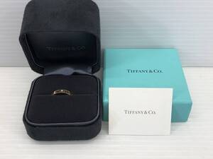 〇Tiffany＆Co. ティファニー アトラスリング 4P AU750 3.0g 研磨済〇