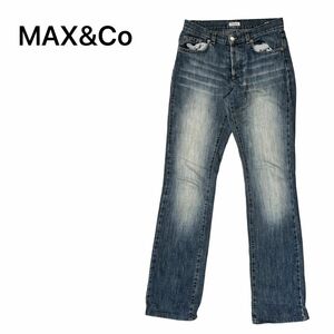 MAX&Co　デニムパンツ　３８ インディゴ ジーンズ JEANS 38