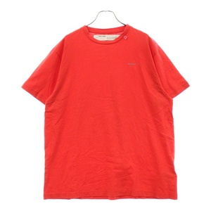 OFF-WHITE オフホワイト 19SS Unfinished OVER T-SHIRT アンフィニッシュド 半袖 Tシャツ カットソーOMAA038E19185003 レッド