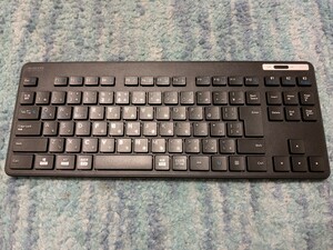 ◎0609u1435　エレコム Bluetooth コンパクト キーボード TK-FBM119KBK/EC 薄型メンブレン式 抗菌 最大3台マルチペアリング対応 ブラック