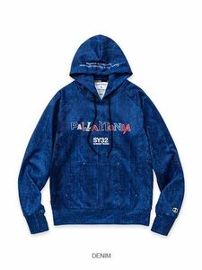 未使用　SY32　セットアップ　ゴルフ　SPORTY P/O HOODIE　（トップスのみ）13486　DENIMカラー　サイズM　定価17600