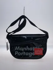 Manhattan Portage ショルダーバッグ エナメル ブラック TWSF 5527JP