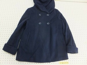 MOUSSY マウジー レディース ポリエステル・ウール他 中綿 ショールカラー コート 2 紺