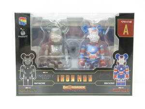 4986 玩具祭 メディコムトイ ベアブリック A賞 アイロンマン THE INFINITY SAGA IRONMAN BEARBRICK WAR MACHINE PATRIOT 未開封