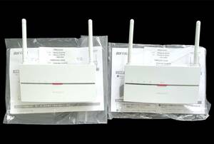 2台セット BUFFALO(バッファロー)／WEX-1166DHP Wi-Fi 無線LAN アンテナ 中継機 高速 広域 866+300Mbps コンセント直挿し ハイパワーモデル