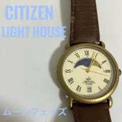 【CITIZEN LIGHT HOUSE】　ムーンフェイズ　要電池交換