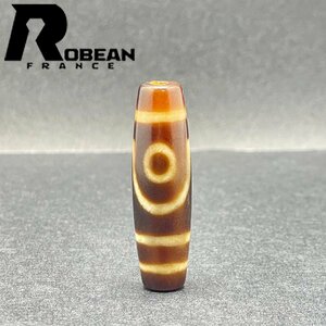 上級 EU製 定価5万円★ROBEAN・チベット天珠★パワーストーン アクセサリー 天然石 金運 お守り プレゼント 約38.1*10.8mm 1002H195