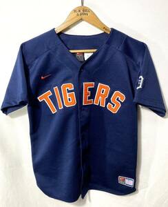 ■ 子供用 NIKE TEAM MLB DETROIT TIGERS ユニフォーム ベースボール シャツ サイズM 古着 ナイキ メジャー タイガース 野球 KIDS キッズ■