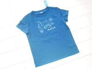 230602　新品　WHOLEEARTH　ホールアース　コットンTシャツ　ネイビー　M