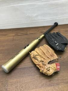 送料無料C51573 Mizuno/Rawlings/IGNIO 軟式少年用 バット グローブまとめ