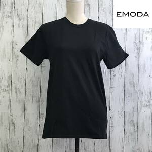 EMODA　エモダ　EMODA/MURUA T-SH　Sサイズ　ブラック　シンプルなシルエット　S5.1-177　USED