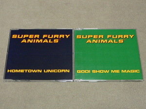 SUPER FURRY ANIMALS // Hometown Unicorn / God! Show Me Magic // CDシングル2枚 ギターポップ