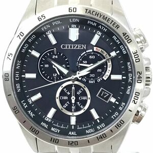 美品 CITIZEN COLLECTION シチズン コレクション Eco-Drive エコドライブ 腕時計 CB5870-91L 電波ソーラー クロノグラフ 箱付 動作確認済