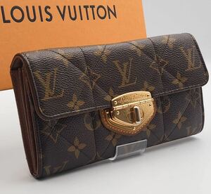 LOUIS VUITTON 最高級美品モノグラム ポルトフォイユ エトワール長財布 キルティングルイヴィトン 二つ折り財布ウォレット 