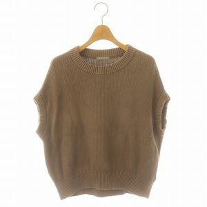 セオリーリュクス theory luxe 24AW Last Word Bouquet ニットベスト 38 M ベージュ ライトブラウン 03-4301767 /AQ ■OS レディース