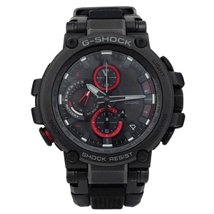 カシオ メンズ腕時計 Gショック G-SHOCK MT-G Bluetooth搭載 モバイルリンク 電波ソーラー SS×ラバーベルト ブラック