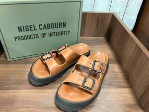 NIGEL CABOURN ナイジェルケーボン 8042-00-62005-1-4 サンダル アメリカンカジュアル ブラウン MADE IN JAPAN レザー Lサイズ