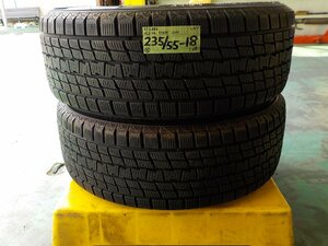 5) 6886e グッドイヤー アイスナビ ＳＵＶ 235/55R18 ２本 ハリアー ヴァンガード 等 2015年製