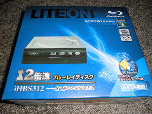 新品 LITEON iHBS312 ブルーレイドライブ 12倍速書き込み対応 SATA ソフト付き