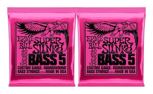 即決◆新品◆送料無料ERNIE BALL 2824/2セット 5-STRING SUPER SLINKY[40-125] 5弦ベース弦/メール便