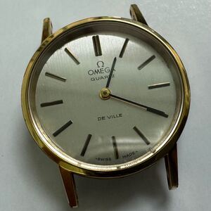 オメガ　デビル　クオーツ 591.0018 1350 OMEGA de ville quartz gold ladies vintage watch プッシュリューズ 動品　モ-1