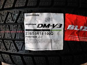 ブリヂストン ２３５/５５R１８ １００Q BLIZZAK DM-V3 格安新品４本セット