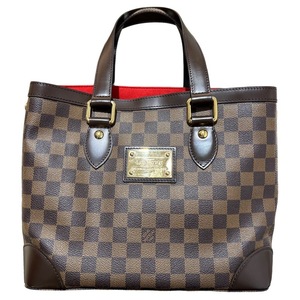 ルイ・ヴィトン LOUIS VUITTON ハムステッドPM N51205 ブラウン ダミエ トートバッグ レディース 中古