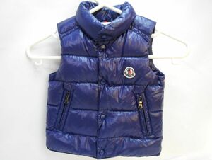 1000円スタート ベビー＆キッズダウンベスト MONCLER モンクレール C29514332905 12/18 mesi 80cm ネイビー系 子供服 ITS D①730