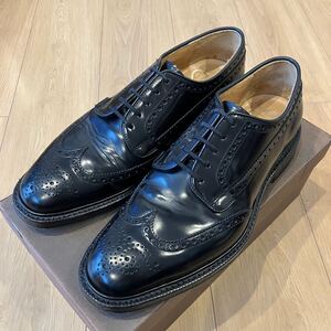 ☆美品☆ Church’s “GRAFTON” 70F / チャーチ グラフトン 25.5cm / ブラック ポリッシュドバインダー フルブローグ