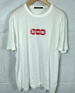 Supreme シュプリーム Louis Vuitton ルイヴィトン LV Box Logo Tee 17AW サイズ:L Tシャツ ボックスロゴ ☆良品☆[664-0821-O5]