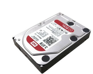 【中古パーツ】3.5 SATA 3TB 1台 正常 WDC WD30EFRX 使用時間0H■ HDD5212