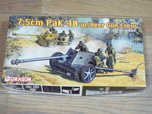 ◎送料無料！ドラゴン1/35　７．５ｃｍ Pak 40　ｗ．タンククルー　#　6249